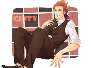 Intriguing Ginti From Death Parade Anime Series Wallpaper