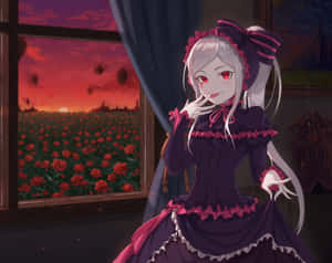 Intriguing Gothic Costume Display Wallpaper