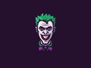 Intriguing Joker Art Depicting The Iconic Villain In Colorful Chaos Wallpaper