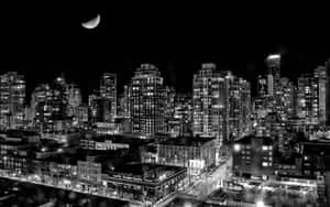 Intriguing Monochrome Street Scene Wallpaper