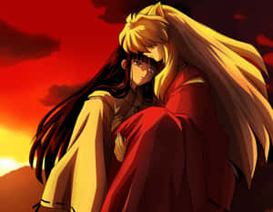 Inuyasha And Kikyo - A Timeless Love Wallpaper