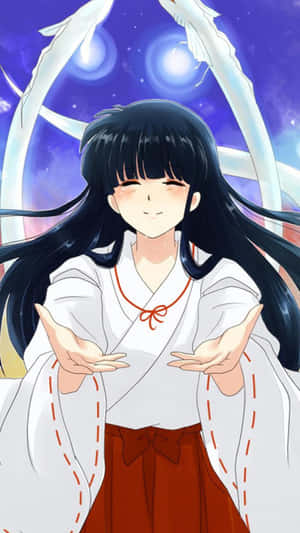 Inuyasha And Kikyo: A Tragic Love Wallpaper