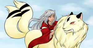 Inuyasha And Kirara - A Powerful Duo Wallpaper