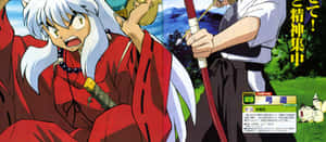 Inuyasha And Kirara In Action Wallpaper