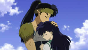 Inuyasha And Koga - Intense Moment Wallpaper