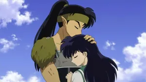 Inuyasha And Koga - Intense Moment Wallpaper