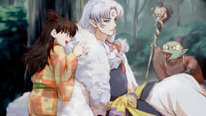 Inuyasha And Sesshomaru, Brothers In Battle Wallpaper