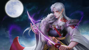 Inuyasha And Sesshomaru - The Powerful Demon Brothers Wallpaper