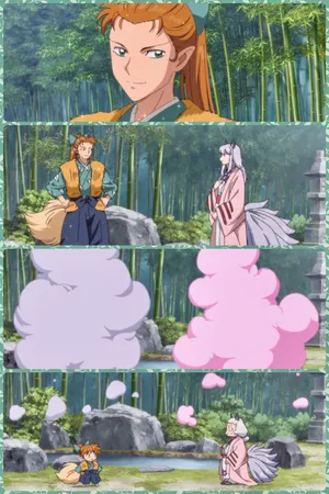 Inuyasha And Shippo - A Heartwarming Duo Wallpaper