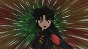 Inuyasha Character Sango Action Pose Wallpaper
