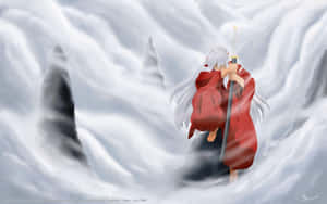 Inuyasha Kanna - A Glimpse Into The Mystical Anime World Wallpaper