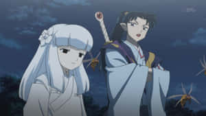 Inuyasha Kanna: A Mysterious And Powerful Force Wallpaper