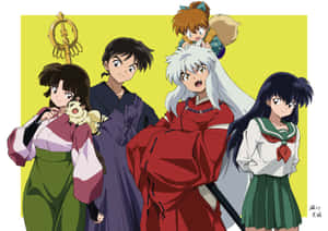 Inuyasha_ Main_ Characters_ Group Wallpaper