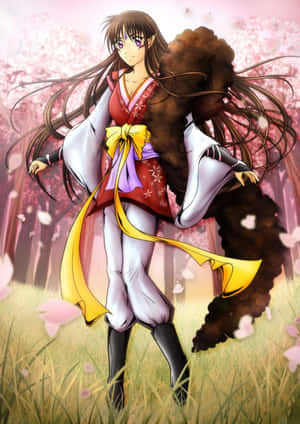 Inuyasha Rin - A Heartwarming Moment Between Rin And Sesshomaru Wallpaper