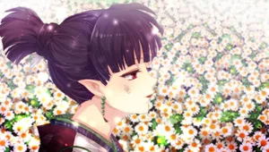 Inuyasha's Rival, Kagura, Unleashing Her Deadly Dance Wallpaper