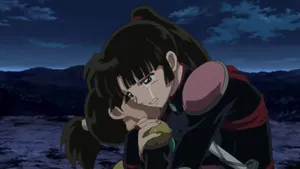 Inuyasha Sango Emotional Moment Wallpaper