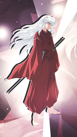 Inuyasha With Two Swords Phone Wallpaper