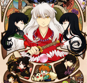 Inuyashaand Friends Artwork Wallpaper