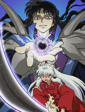 Inuyashaand Mirokuwith Shikon Jewel Wallpaper