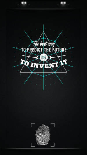 Inventive Fingerprint Phone Wallpaper