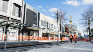 Invercargill Central Construction Site Wallpaper