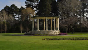 Invercargill Park Gazebo Sunny Day Wallpaper