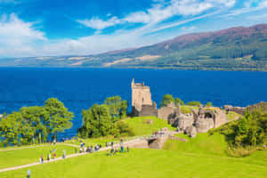 Inverness Castle Overlooking Loch Wallpaper