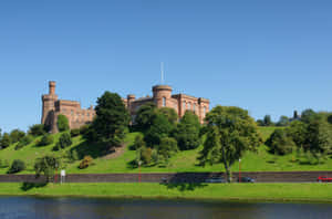 Inverness Castle Scotland Sunny Day Wallpaper
