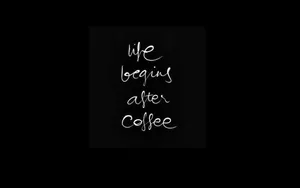 Invigorating Black Coffee Wallpaper