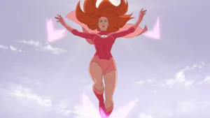 Invincible Atom Eve Sky Wallpaper