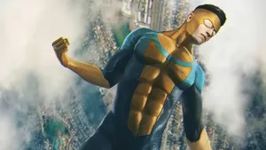 Invincible Superhero Battle Wallpaper