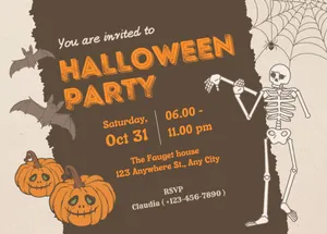 Invite Everyone To A Spooktacular Halloween Celebration Wallpaper