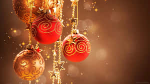 Invite The Holiday Spirit Into Your Home With This Stunning 1920x1080 Hd Christmas Wallpaper. Wallpaper