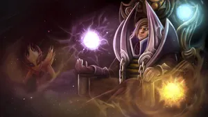 Invoker, The Powerful Spellcaster Of Dota 2 Wallpaper