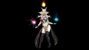 Invoker Unleashing Spells In Dota 2 Battle Wallpaper