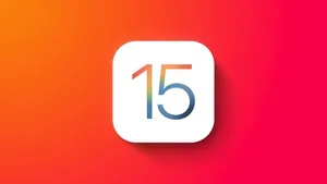 Ios 15 In Red And Orange Wallpaper