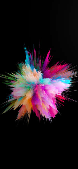 Ios 18 Colorful Explosion Wallpaper Wallpaper