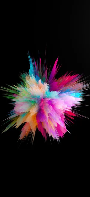 Ios 18 Colorful Explosion Wallpaper Wallpaper