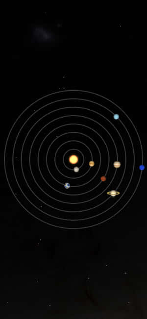Ios 18 Solar System Model Wallpaper