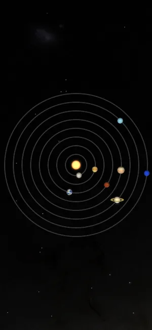 Ios 18 Solar System Model Wallpaper