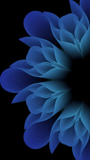 Ios 26 Blue Flower Wallpaper Wallpaper