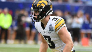 Iowa Hawkeyes Football Player Action Shot Wallpaper