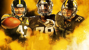 Iowa Hawkeyes Yellow Smoke Wallpaper