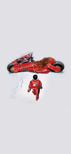 Iphone 12 Anime Akira Motorbike Wallpaper