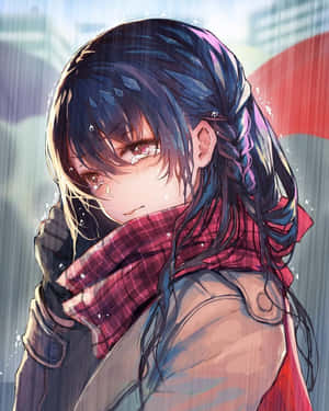 Iphone 12 Anime Crying Girl Wallpaper