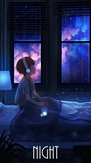 Iphone 12 Anime Lofi Boy Wallpaper