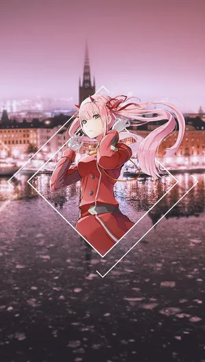 Iphone 12 Anime Zero Two Wallpaper