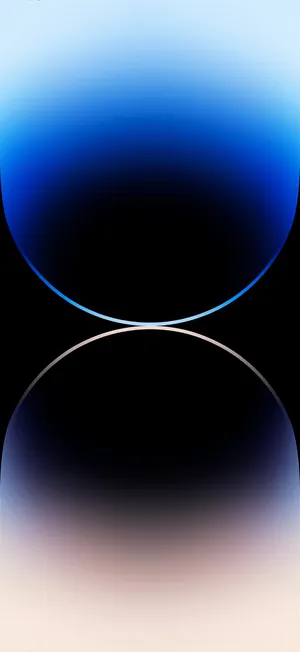 Iphone 14 Pro Silver And Blue Wallpaper