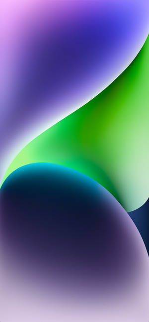 Iphone 14 Purple In Green Wallpaper