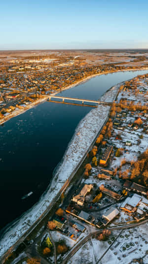 Iphone 16 Pro Max Aerial Photography Wallpaper